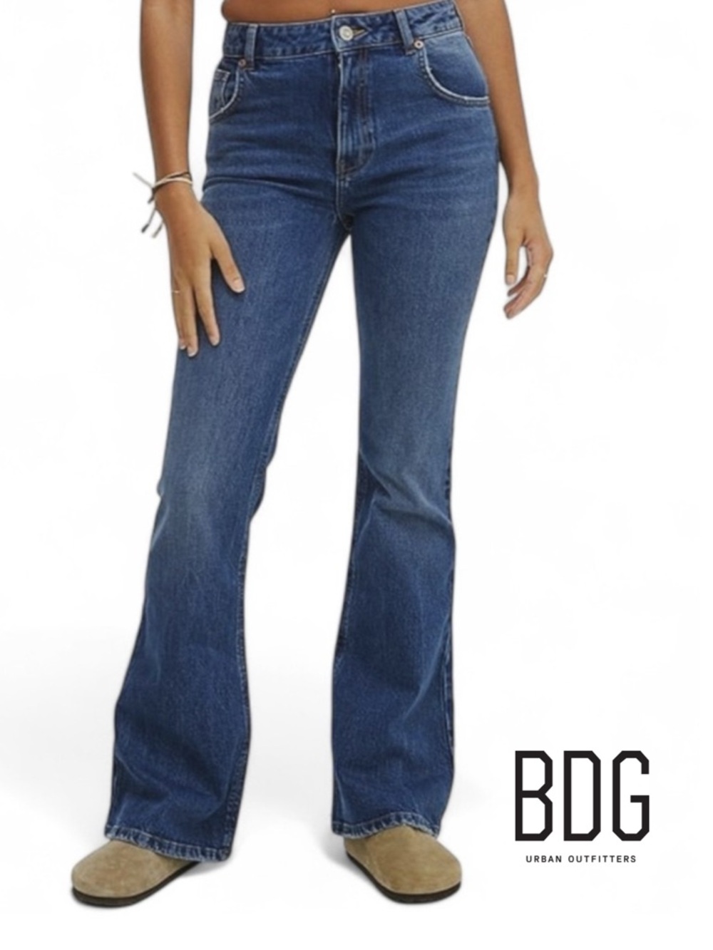 BDG Urban Outfitters Mid Rise Flare Jeans - Picture 1 of 12